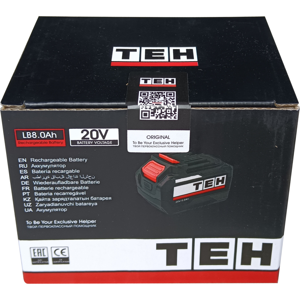 Аккумуляторная батарея TEH LB8.0Ah 20V 10C