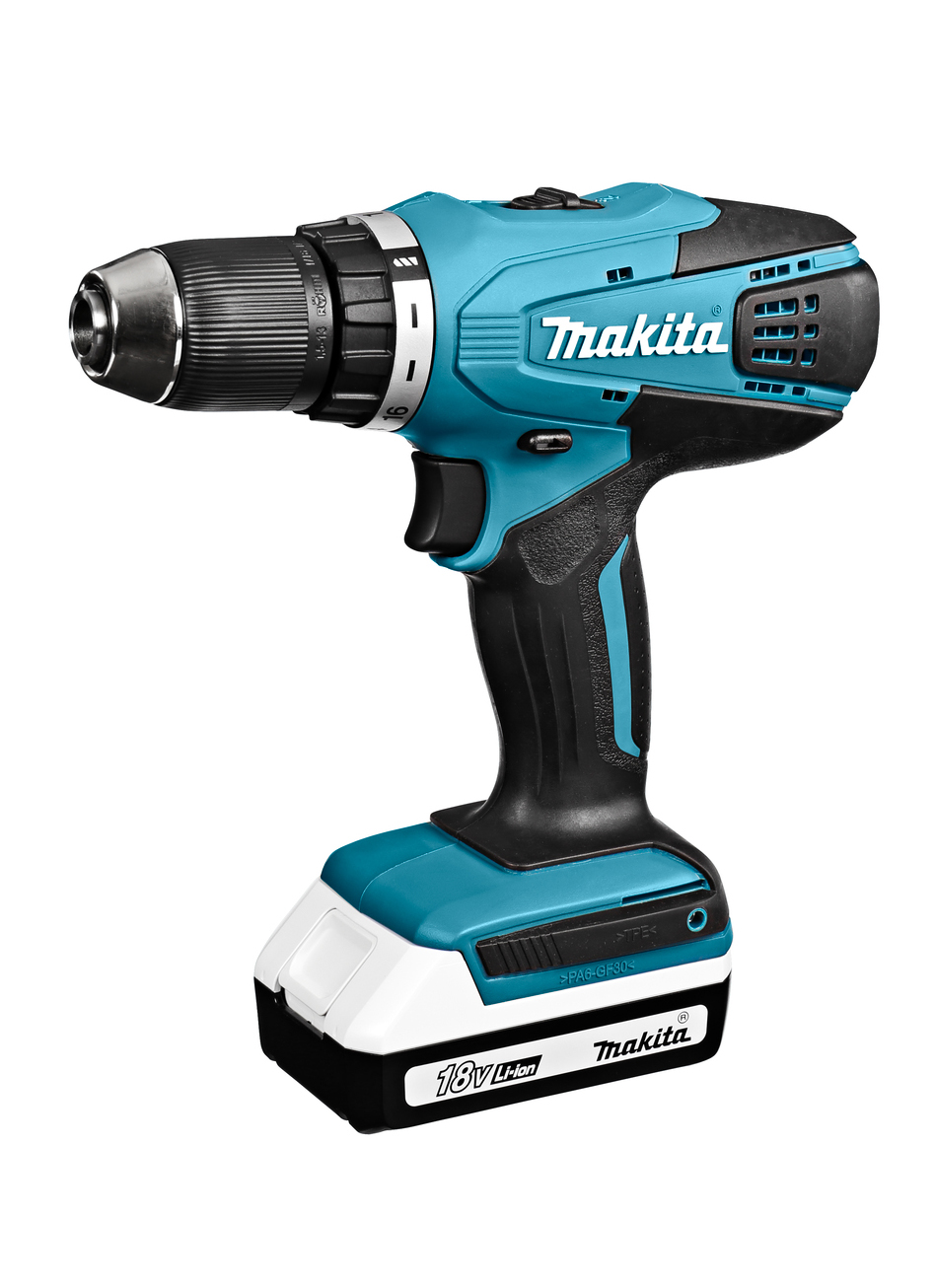 Аккумуляторная дрель-шуруповерт G-Series 18 В Makita DF457DWLE
