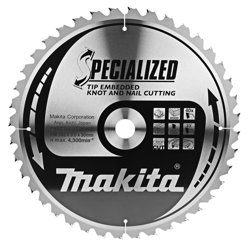 Пильный диск для демонтажа 355X30X2.2X40T Makita B-09466