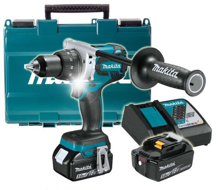 Аккумуляторная ударная дрель-шуруповерт LXT 18 В Makita DHP481RTE