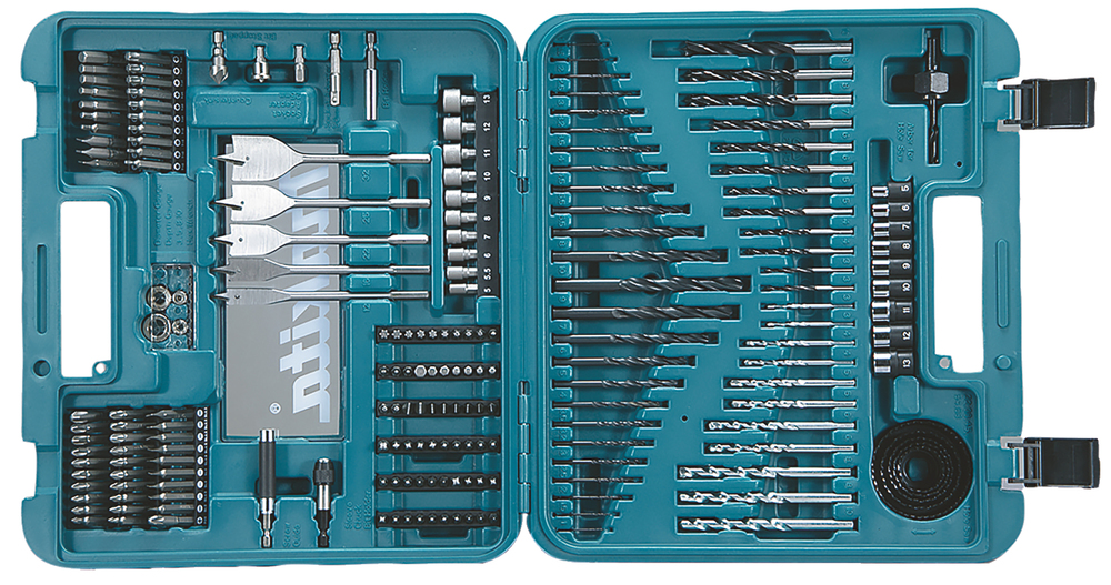 Биты, сверла, коронки, головки в наборе 201 предмет (2 набора) Makita D-47260-2