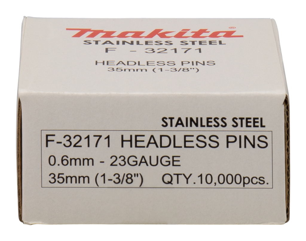 Штифт (нержавейка), 23Ga, 35 мм, 10000 шт Makita F-32171
