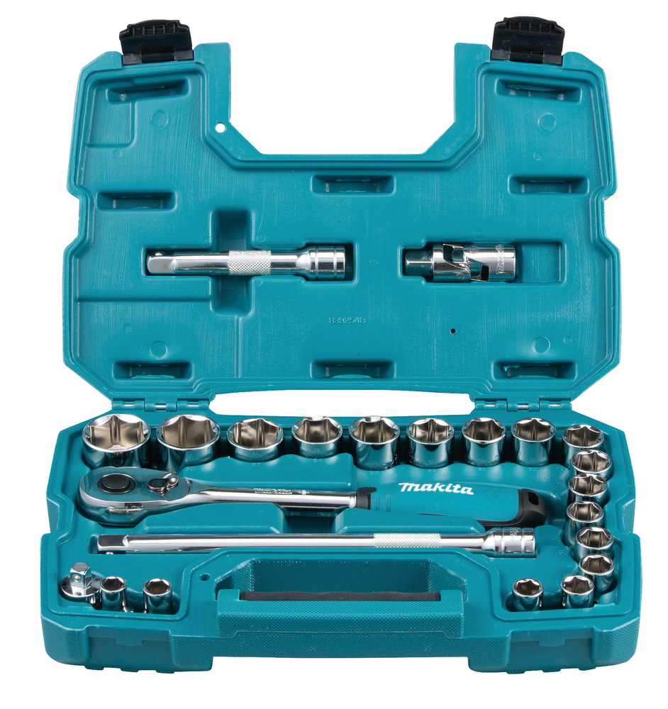 Набор ключей и головок 23 предмета 1/2" Makita B-65589