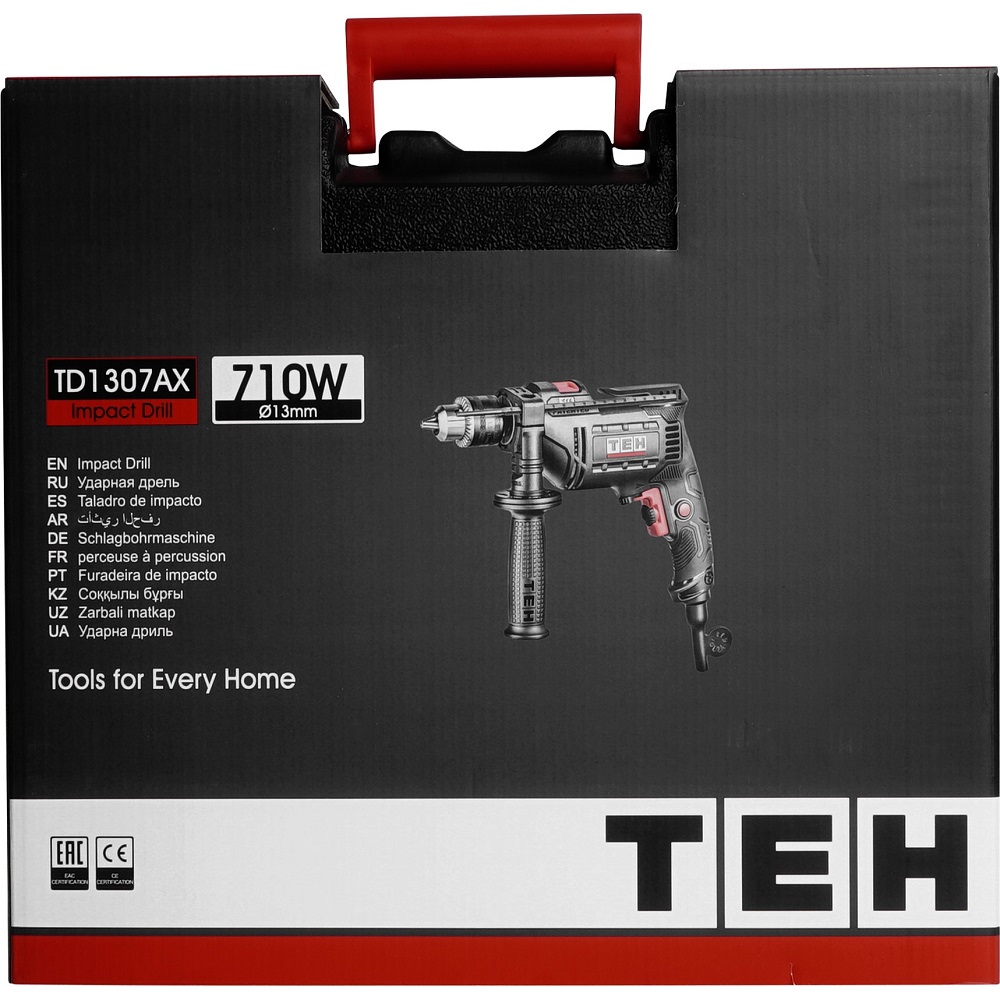 Дрель ударная TEH TD1307AX