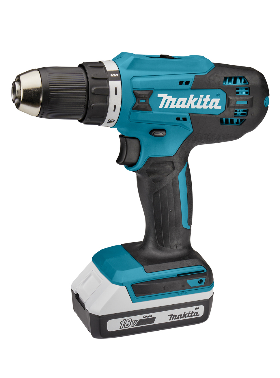 Аккумуляторная дрель-шуруповерт G-Series 18 В Makita DF488DWE