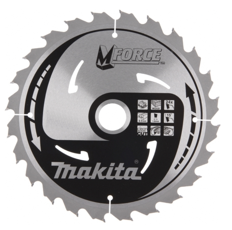 Пильный диск для дерева 235X30X1.6X24T M-FORCE Makita B-31407