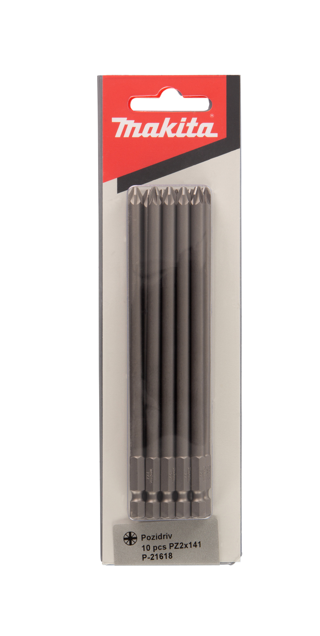 Бита PZ2, 141 мм, E-form, 10 шт Makita P-21618