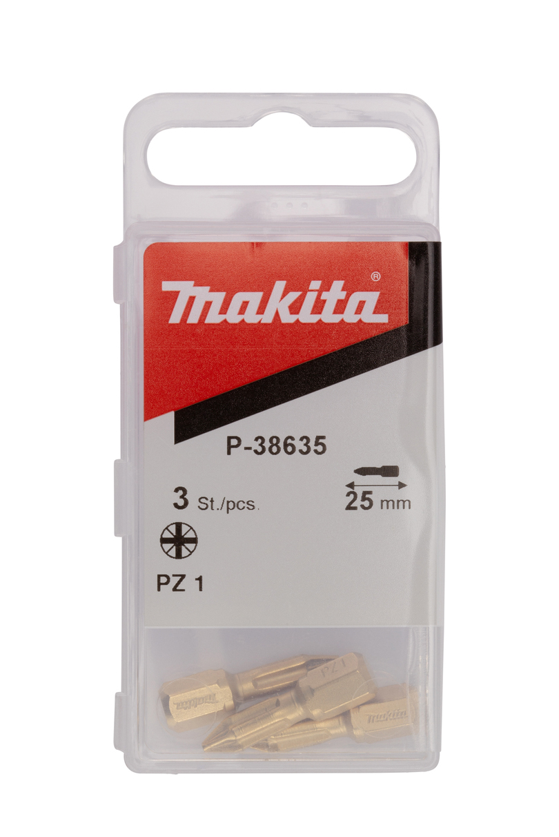 Бита алмазная Pozidriv PZ1 25 мм 3 шт Makita P-38635