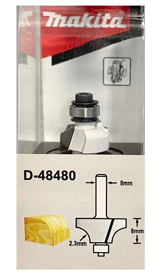 Фреза кромочная 17,3х8 мм Makita D-48480