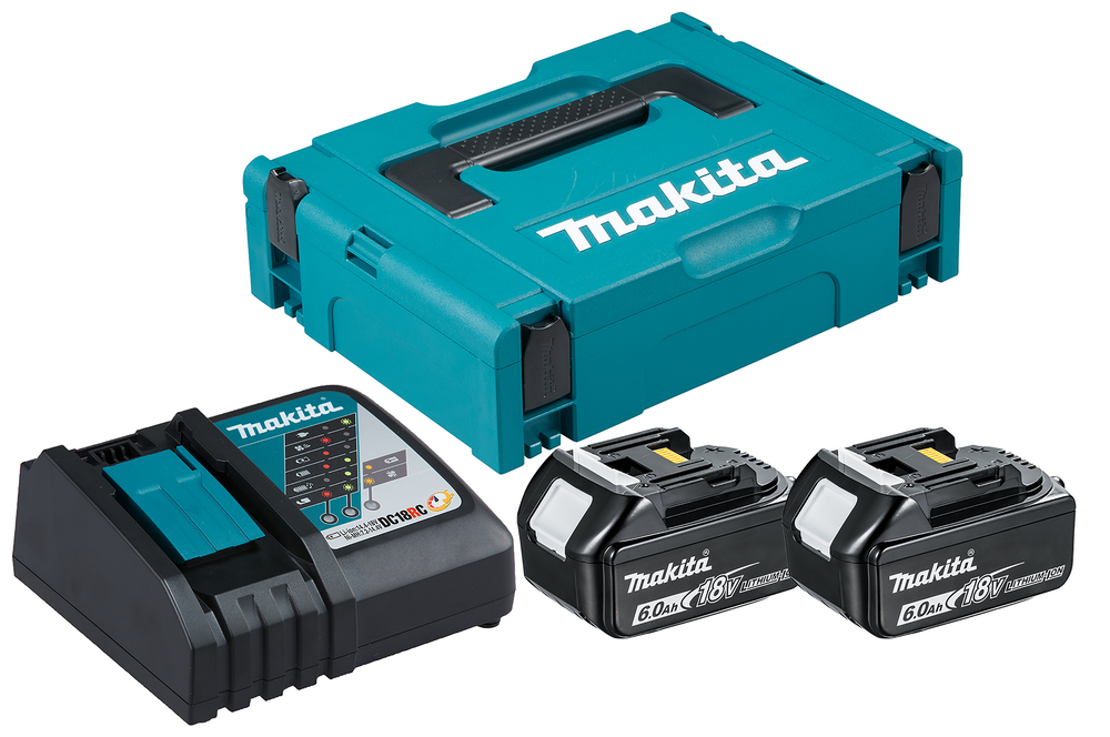 Набор PSK LXT DC18RC + BL1860B - 2 шт Makita MKP1RG182 (198118-0) Набор PSK LXT DC18RC + BL1860B - 2 шт Makita MKP1RG182 (198118-0)