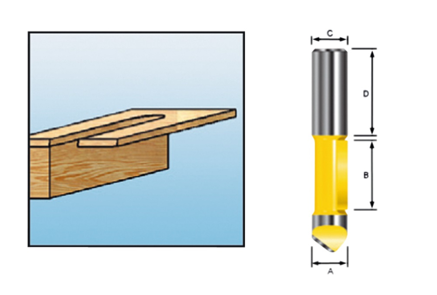 Пазовая фреза 6x18x6x27x2T Makita D-09341