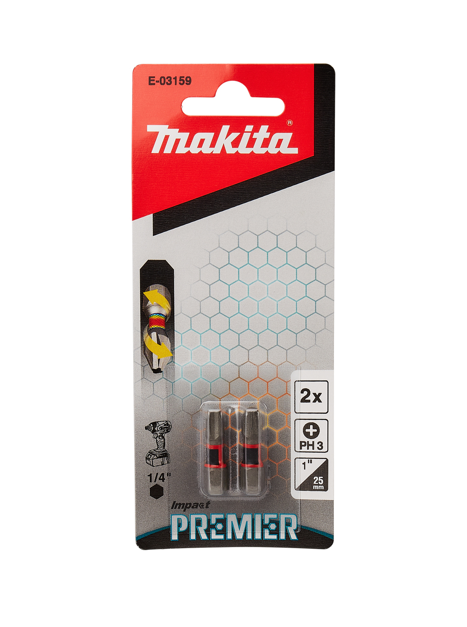 Насадка Impact Premier PH3, 25 мм, C-form, 2 шт. Makita E-03159