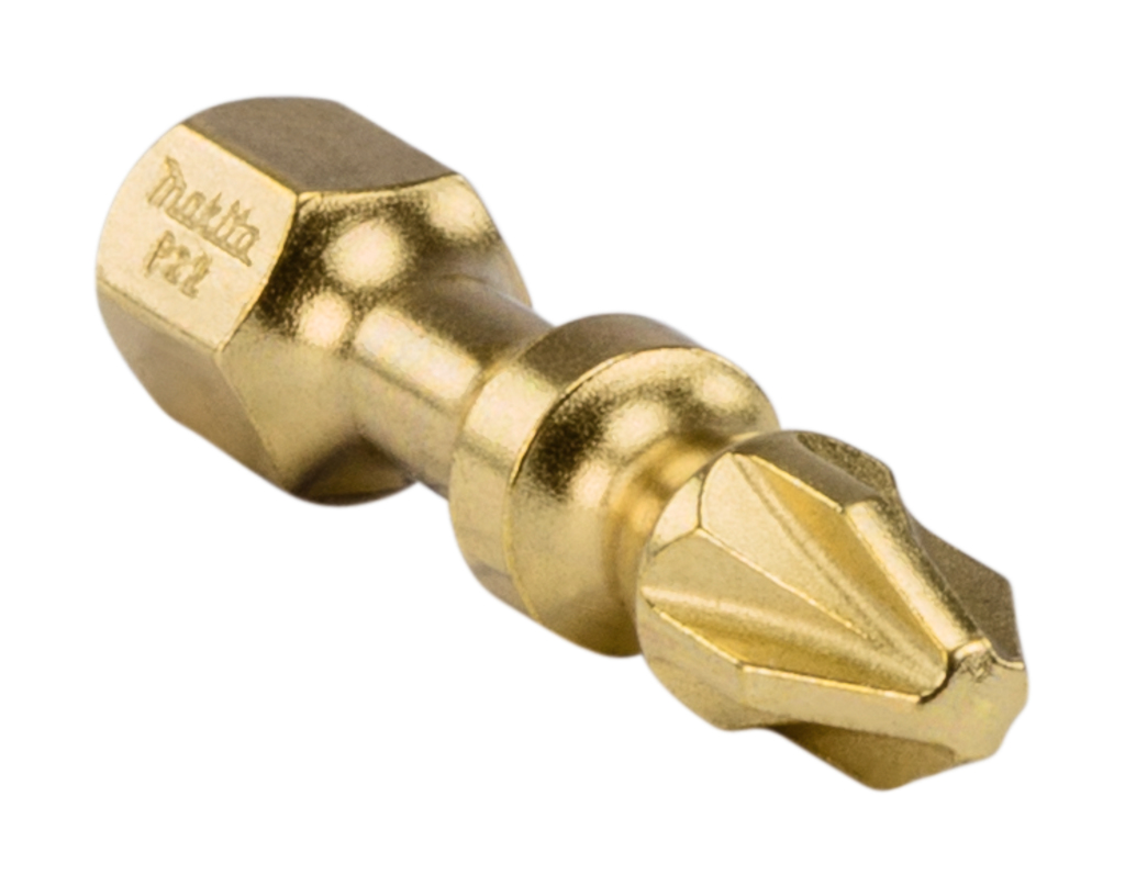 Бита Impact Gold Shorton Double Torsion PZ2, 30 мм, E-form (MZ), 2 шт Makita B-42226