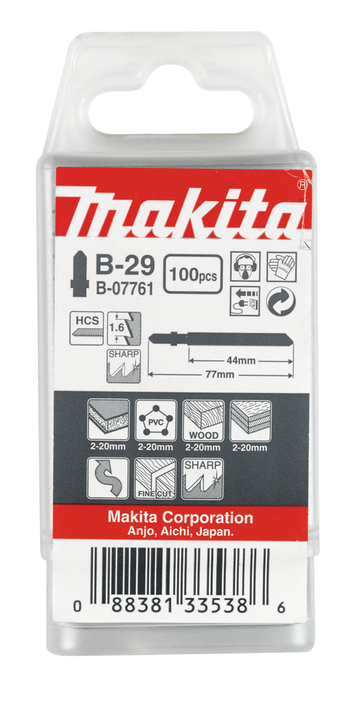 Лобзиковая пилка для дерева В-29, 100 шт Makita B-07761