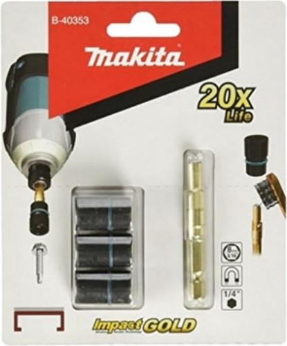 Торцовая разъемная головка Impact Gold 9.6х61 (хвостовик + 3 головки) Makita B-40369