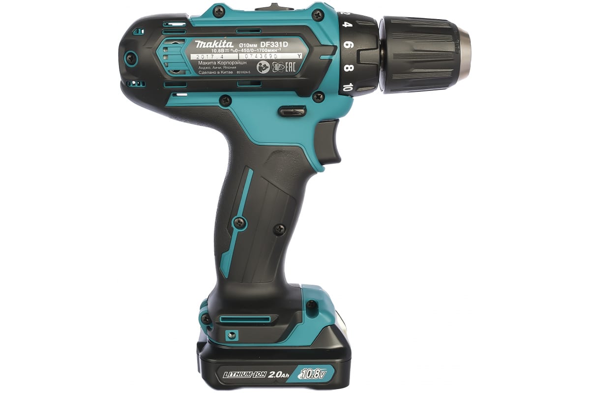 Аккумуляторная дрель-шуруповерт CXT 12 В Makita DF331DWAE