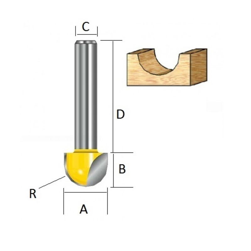 Фреза пазовая 15,8х12 мм Makita D-48022