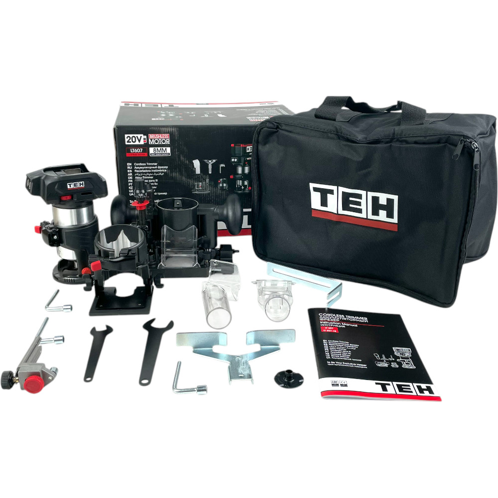 Фрезер кромочный аккумуляторный 20V (без АКБ и ЗУ) TEH LT607
