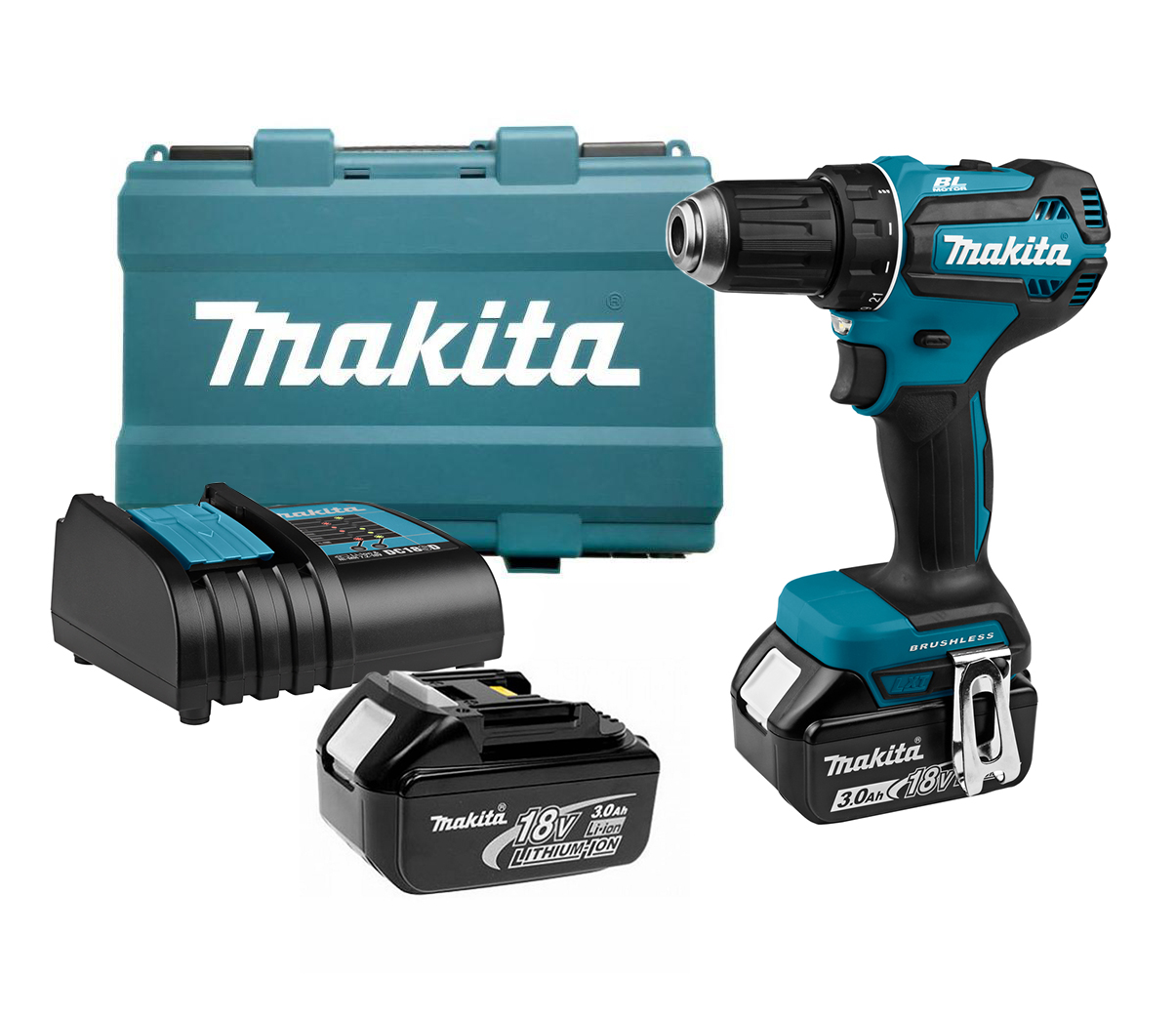 Аккумуляторная дрель-шуруповерт LXT 18 В Makita DDF485RFE