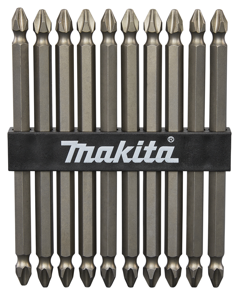 Бита двусторонняя PH2, 110 мм, E-form (MZ), 10 шт Makita D-34849 Бита двусторонняя PH2, 110 мм, E-form (MZ), 10 шт Makita D-34849