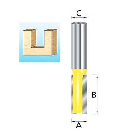 Фреза пазовая 16x8 мм Makita D-47569