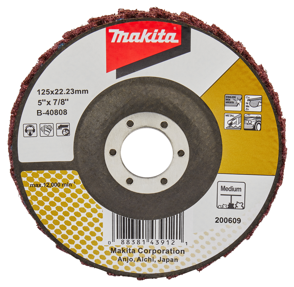 Лепестковый шлифовальный диск 125 мм Makita B-40808 Лепестковый шлифовальный диск 125 мм Makita B-40808