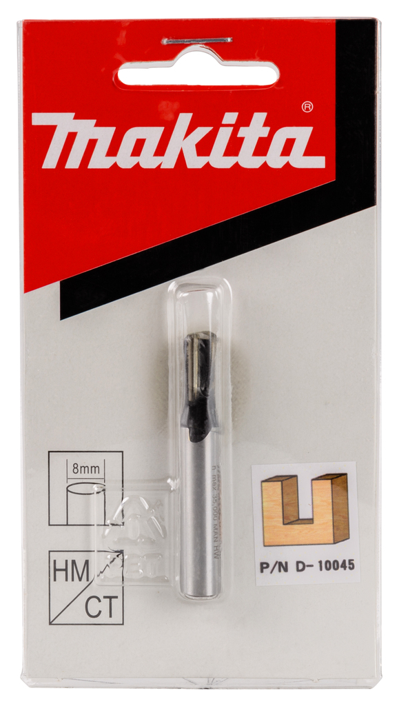 Фреза пазовая 5x12x8x32x2T Makita D-10045