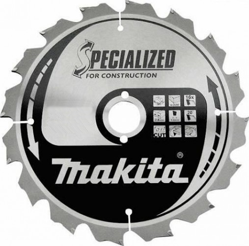 Пильный диск для строительных работ 235X30X1.8X16T Makita B-31376 Пильный диск для строительных работ 235X30X1.8X16T Makita B-31376
