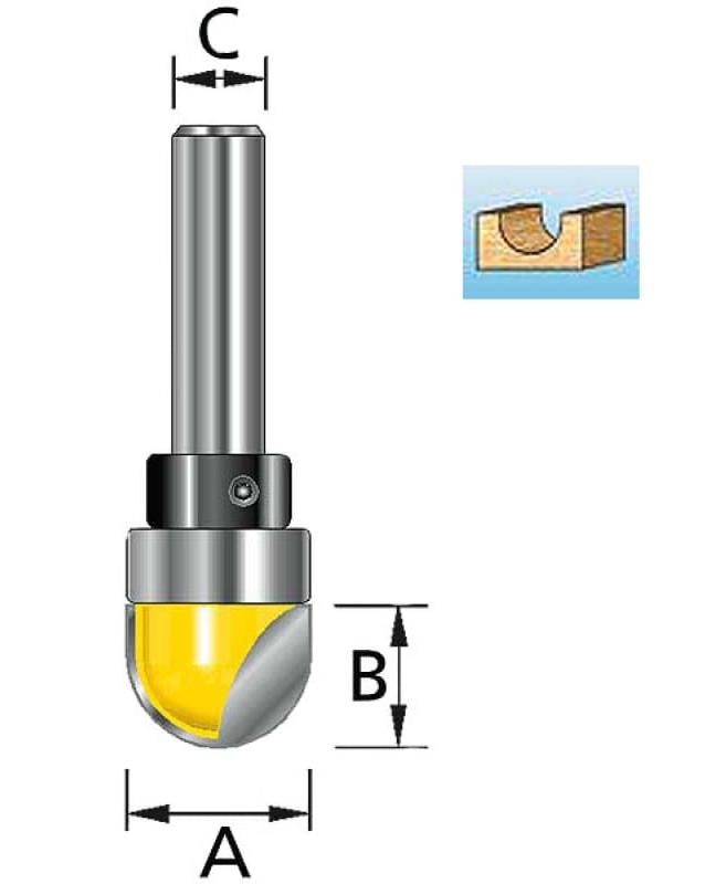 Фреза пазовая 12,7х25,4х12х40х2Т Makita D-11140