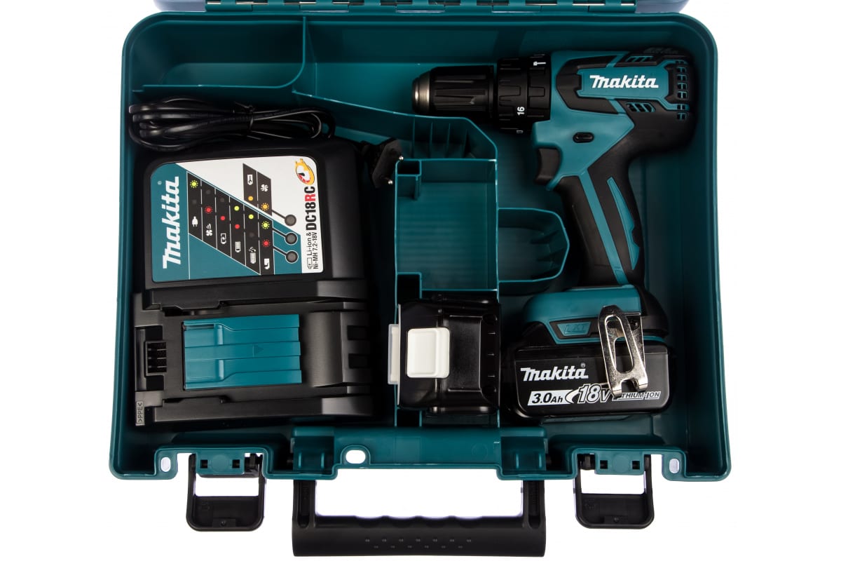 Аккумуляторная ударная дрель-шуруповерт LXT 18 В Makita DHP459RFE