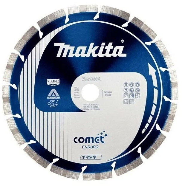 Алмазный диск Cosmos Comet Enduro 230х22,2 (3DDG, Stealth) Makita B-12756