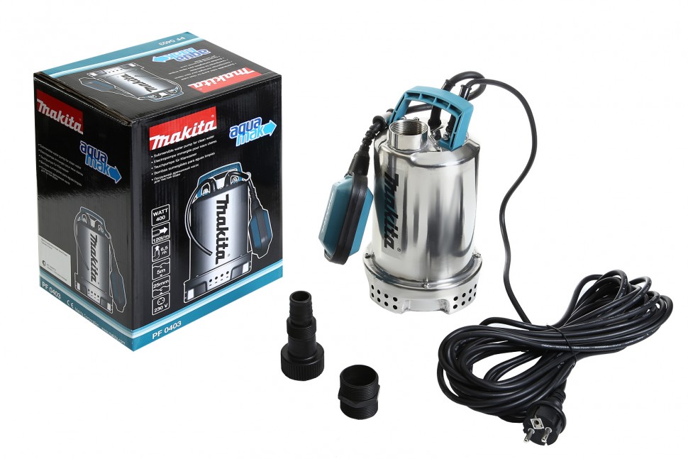 Погружной дренажный насос для чистой воды Makita PF0403