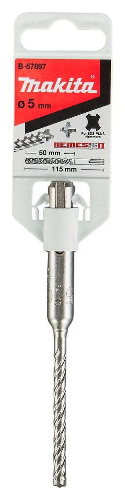 Бур SDS-plus Nemesis II 5х115 Makita B-57897
