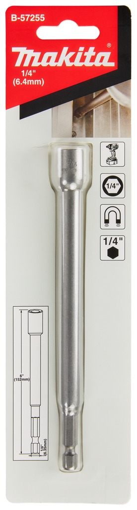 Магнитная торцовая головка 6х152 Makita B-57255