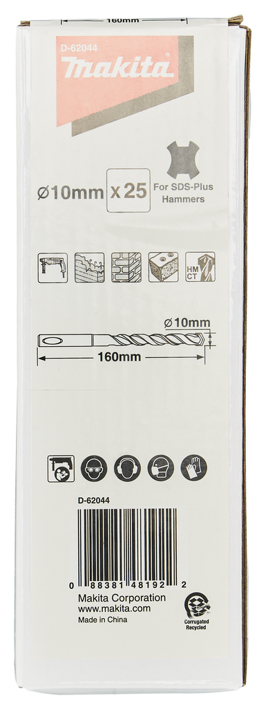 Набор буров SDS-PLUS 10x160, 25 шт. Makita D-62044