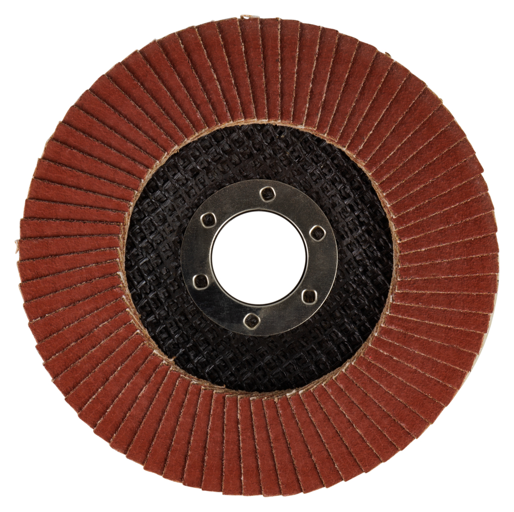 Лепестковый шлифовальный диск С120, 115 мм, стекловолокно, угловой Makita D-28329