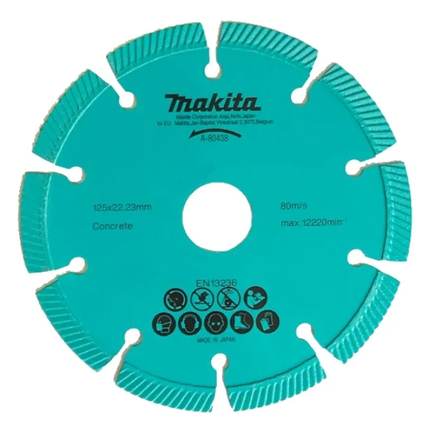 Алмазный сегментированный диск по бетону 125 мм Makita A-80438