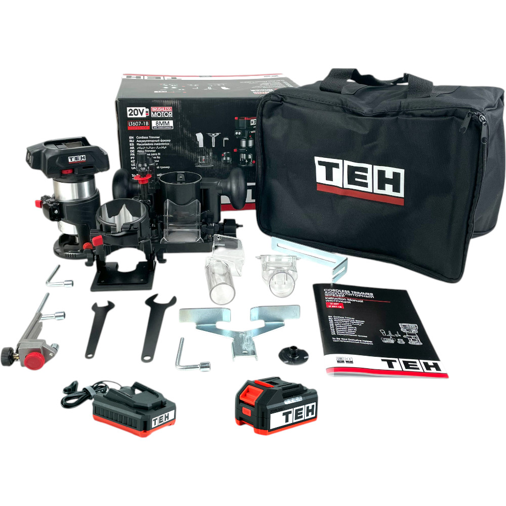 Фрезер кромочный аккумуляторный 20V TEH LT607-1B