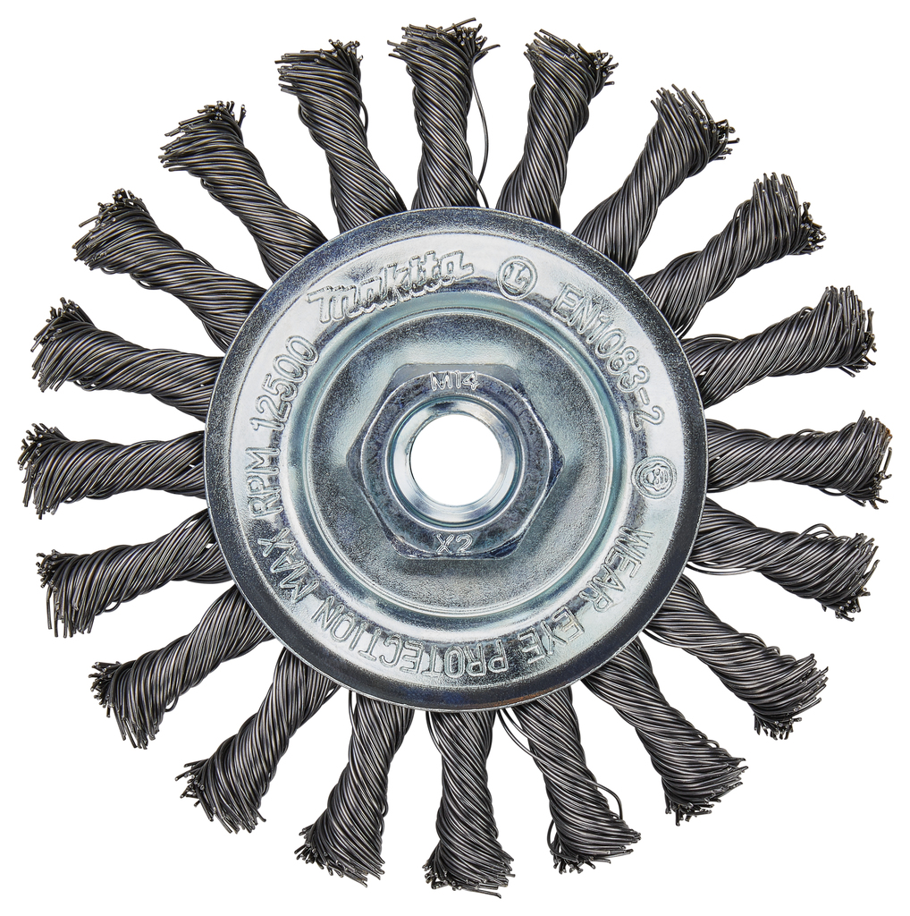 Щетка проволочная дисковая (115 мм, толщина проволоки 0,5 мм, M14x2) Makita D-29561 Щетка проволочная дисковая (115 мм, толщина проволоки 0,5 мм, M14x2) Makita D-29561