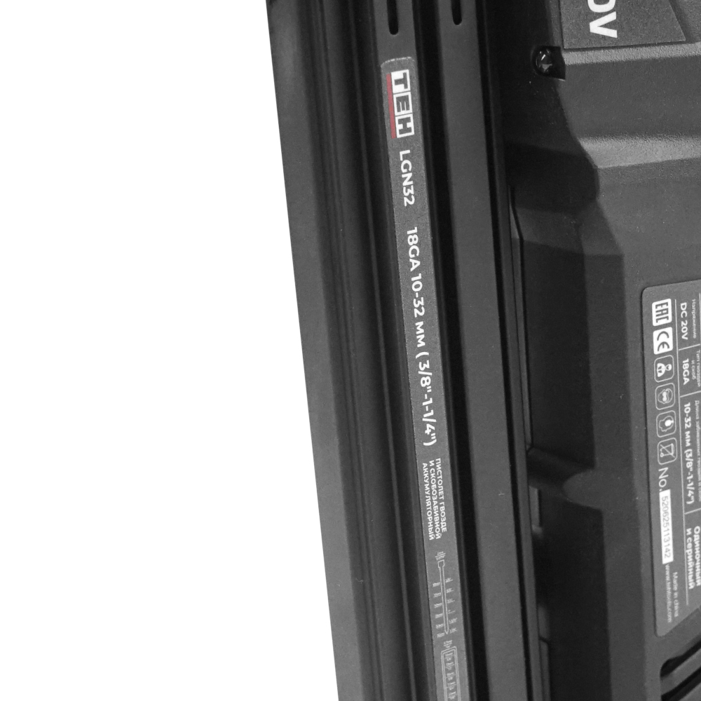 Пистолет гвозде и скобозабивной аккумуляторный 20V (без АКБ и ЗУ) TEH LGN32