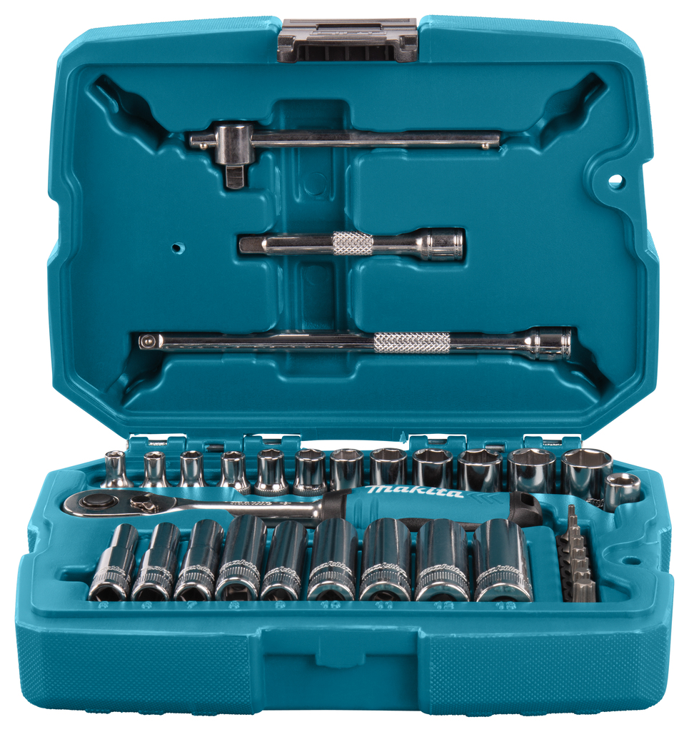 Набор ключей и головок 34 предмета 1/4"  Makita B-65567