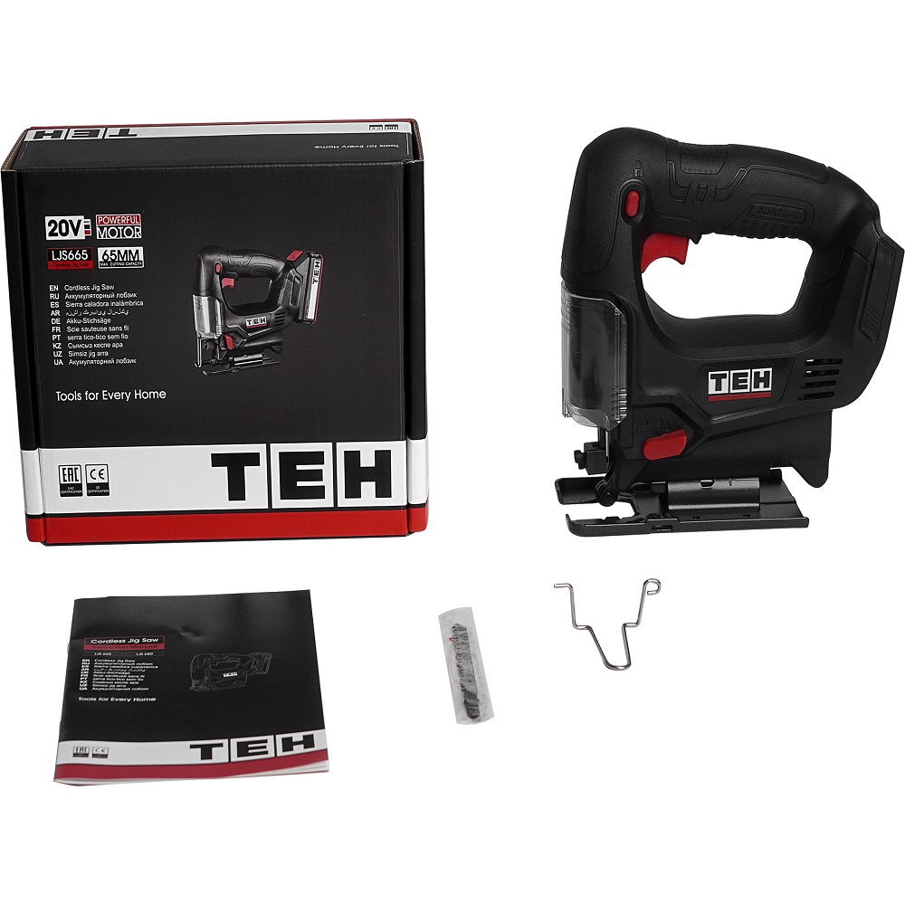 Лобзик аккумуляторный 20V (без АКБ и ЗУ) TEH LJS665