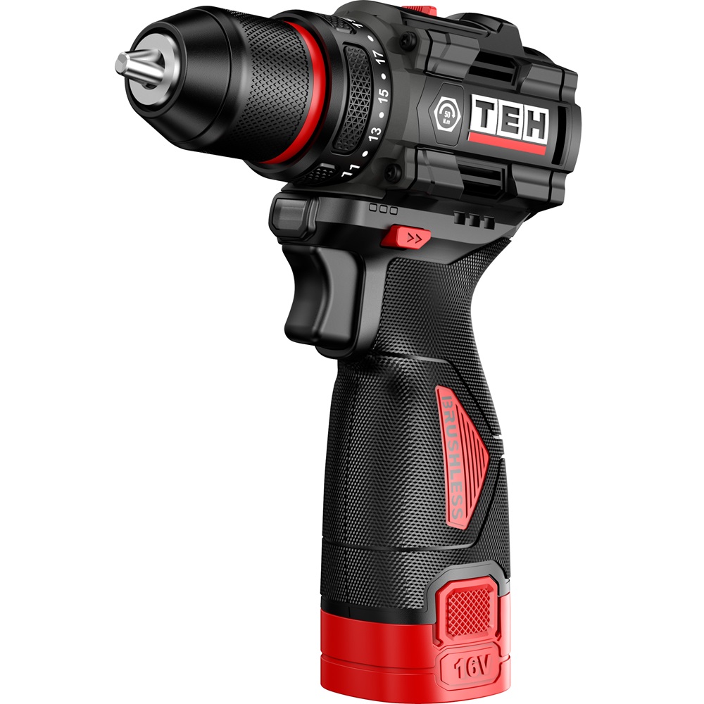 Дрель аккумуляторная 16,8V TEH TDBL316