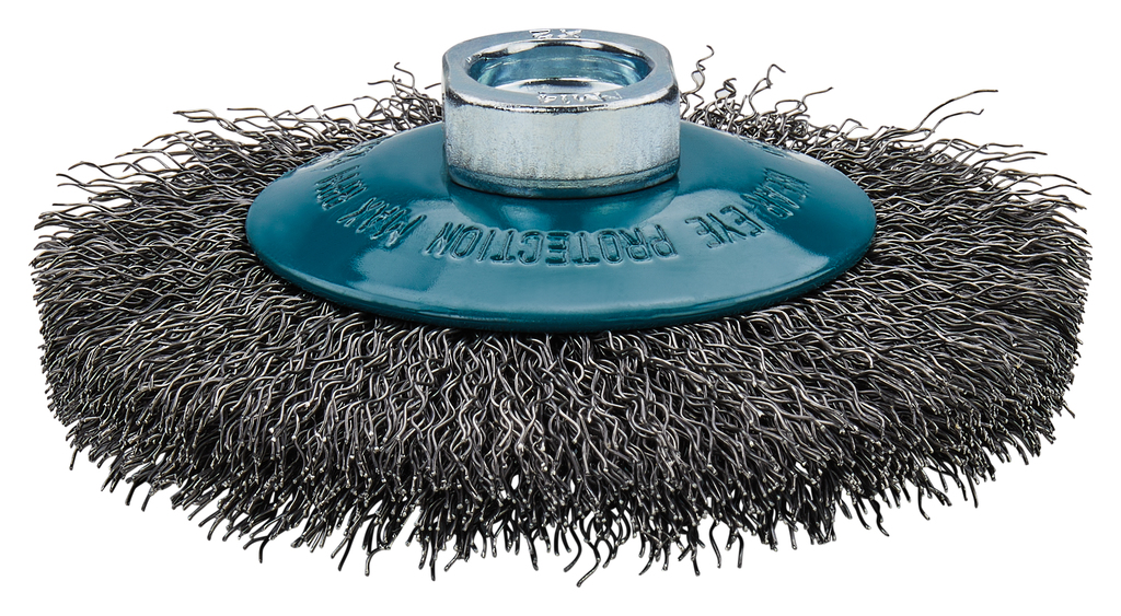 Щетка проволочная конусная (100 мм, толщина  проволоки 0,3 мм, M14x2) Makita D-39827 Щетка проволочная конусная (100 мм, толщина  проволоки 0,3 мм, M14x2) Makita D-39827