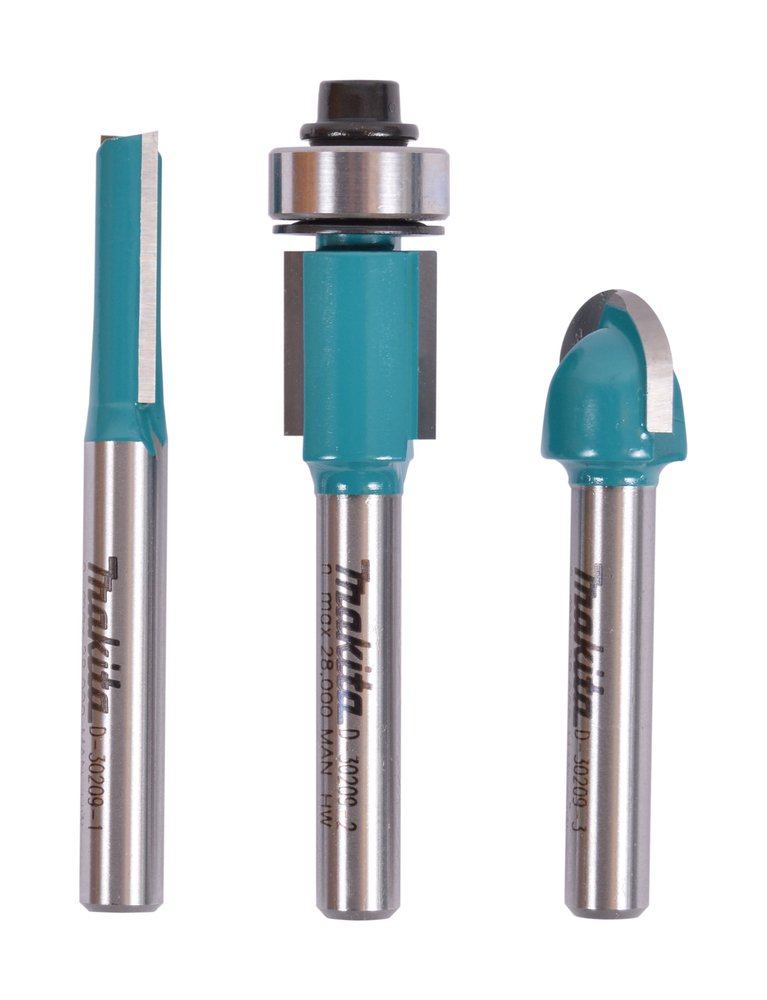 Набор фрез 6 мм Makita D-30209 Набор фрез 6 мм Makita D-30209