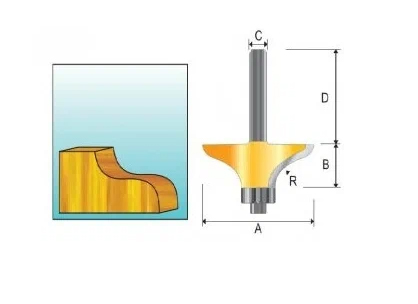 Фреза фигирейная 50.8х21.7х12х38х2Т Makita D-11879