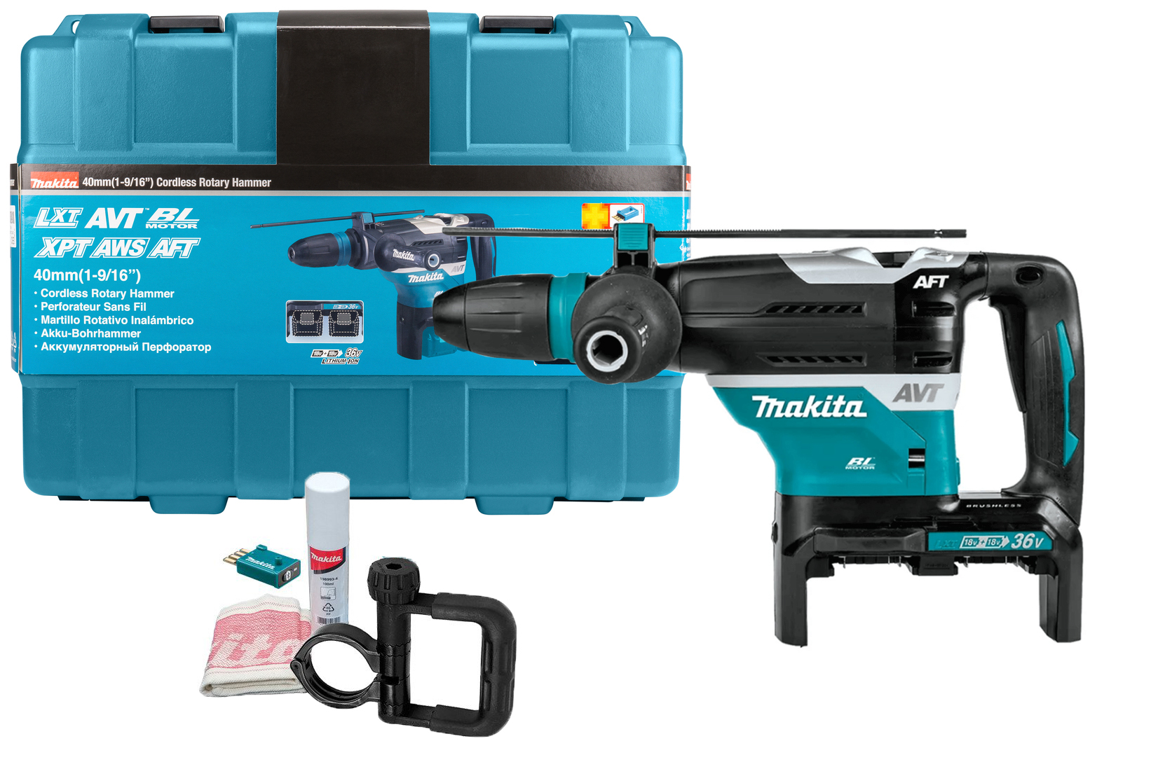 Аккумуляторный перфоратор LXT 18x2 В Makita DHR400ZKUN Аккумуляторный перфоратор LXT 18x2 В Makita DHR400ZKUN