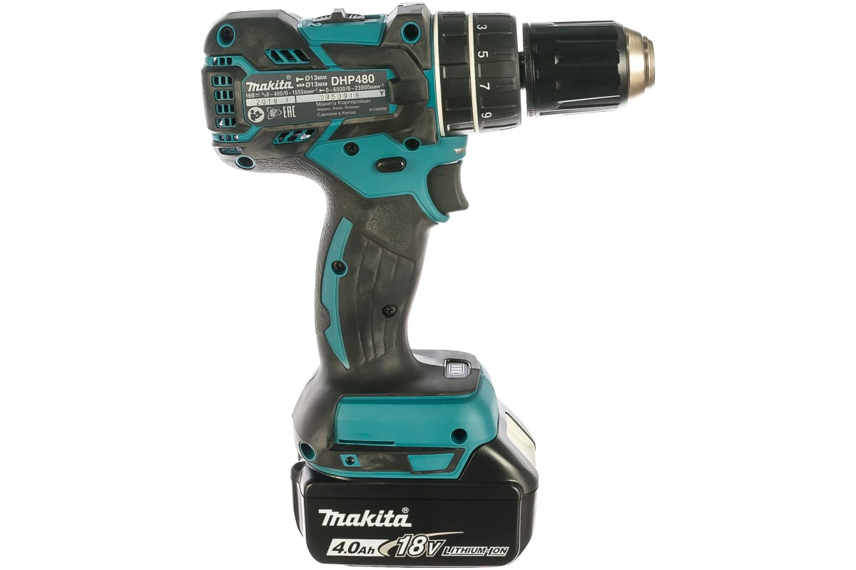 Аккумуляторная ударная дрель-шуруповерт LXT 18 В Makita DHP480RME
