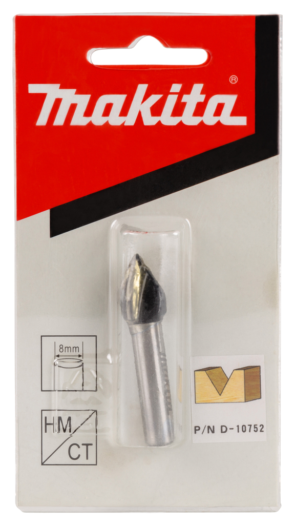 Фреза для V-образных пазов 12,7х15,9х8х32х2Т Makita D-10752