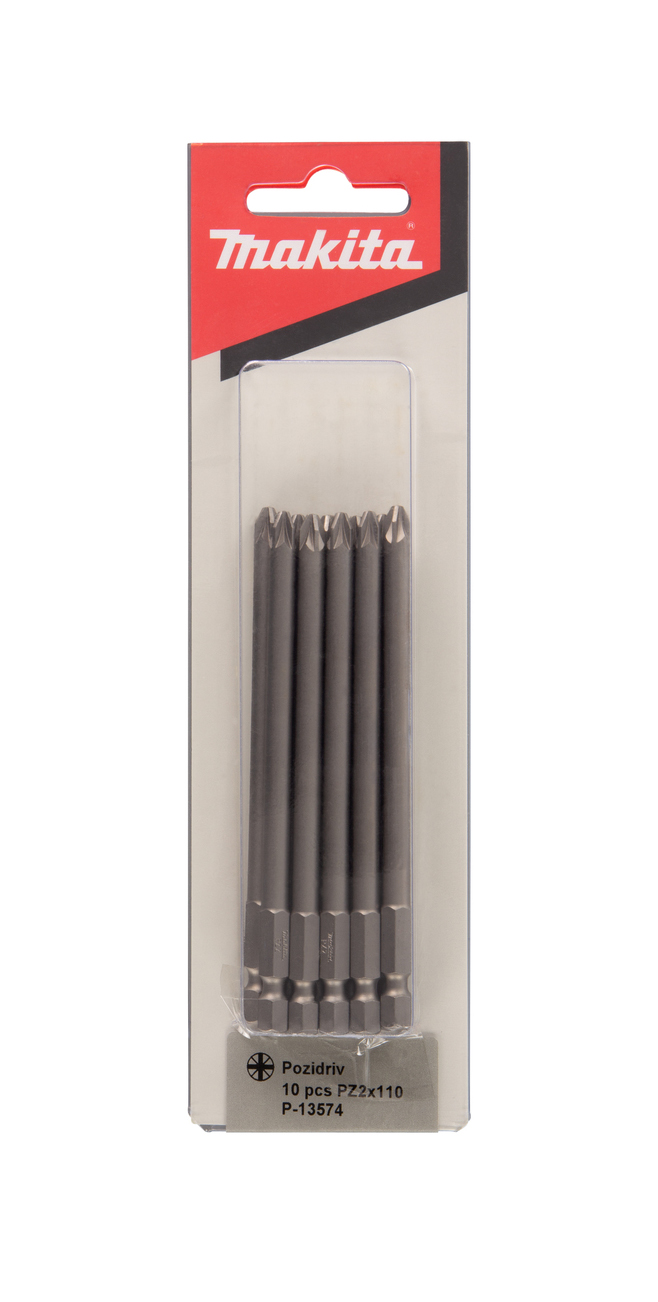 Бита PZ2, 110 мм, E-form, 10 шт Makita P-13574